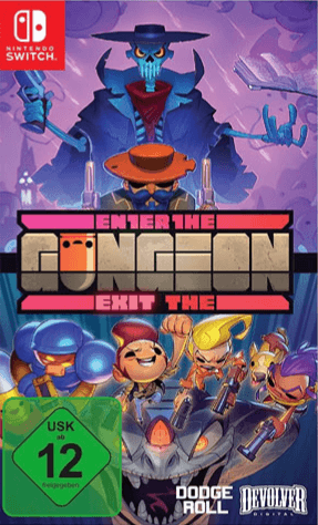 Enter-Exit the Gungeon box art for Nintendo Switch